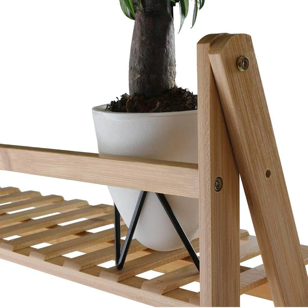 3 Tier Foldable Bamboo Deco Plant Rack