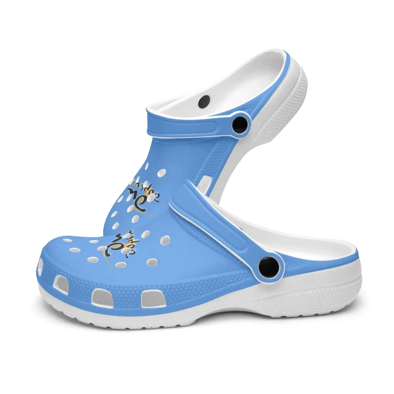 413.Light Blue Clogs