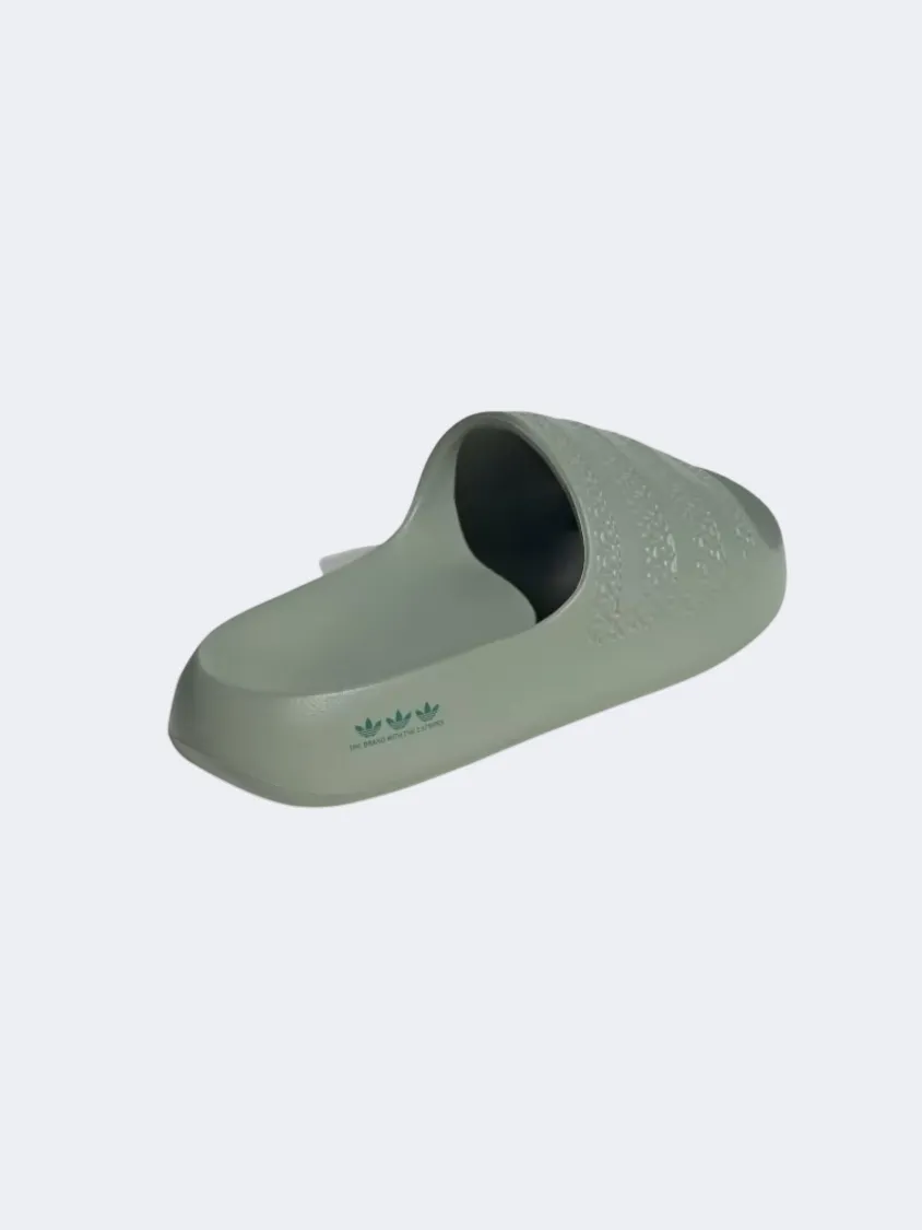 Adidas Adilette Ayoon Women Original Slippers Silver  Green