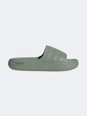 Adidas Adilette Ayoon Women Original Slippers Silver  Green