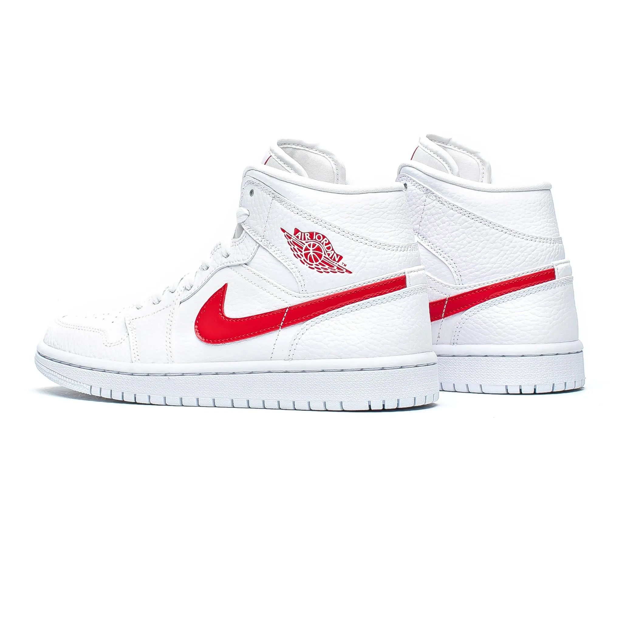 Air Jordan 1 Mid 'White/University Red'