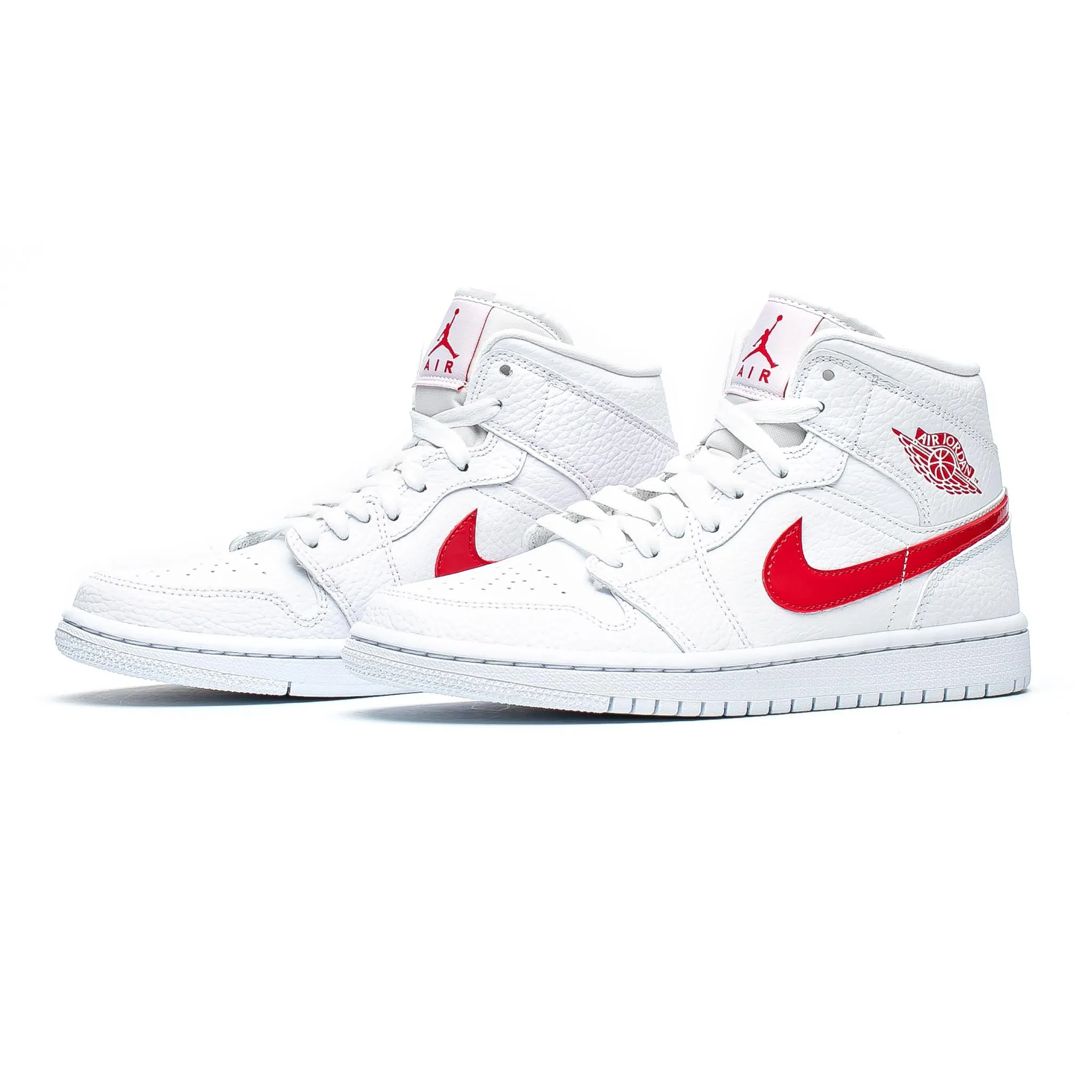 Air Jordan 1 Mid 'White/University Red'