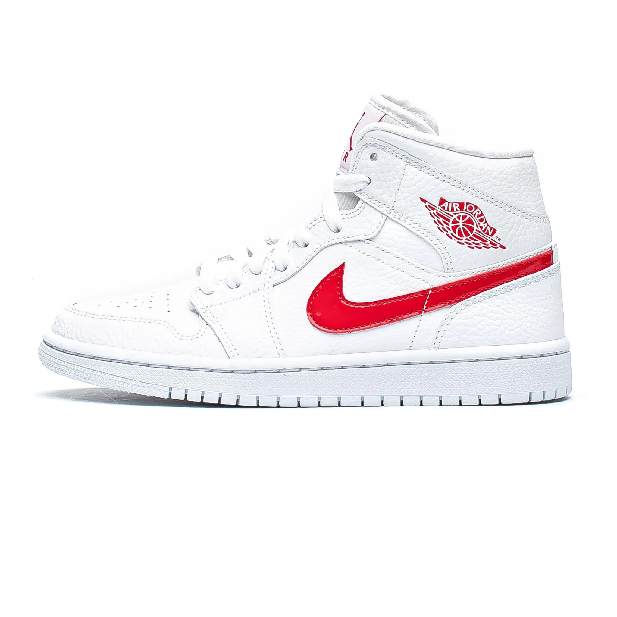 Air Jordan 1 Mid 'White/University Red'