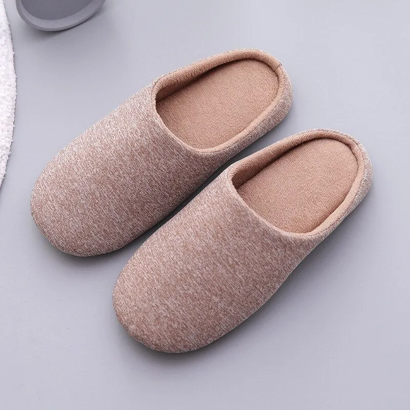 Amozae-  Slippers Ladies Home Suede Slippers Non-Slip Wooden Floor Indoor Slippers Soft Bottom Warm Japanese Slippers Pantuflas