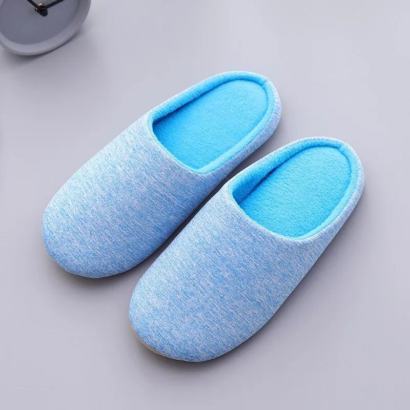 Amozae-  Slippers Ladies Home Suede Slippers Non-Slip Wooden Floor Indoor Slippers Soft Bottom Warm Japanese Slippers Pantuflas