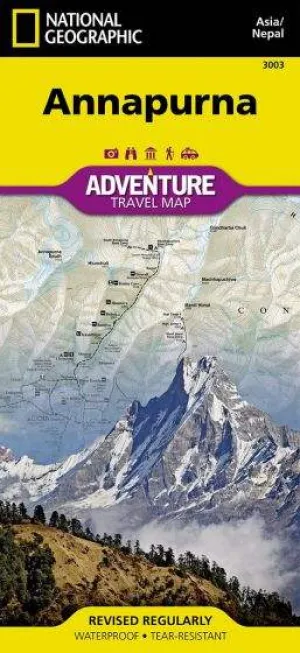 Annapurna, Nepal Adventure Road Map (1st Edition) by National Geographic (2014)