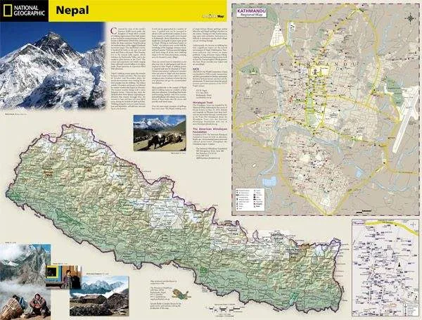 Annapurna, Nepal Adventure Road Map (1st Edition) by National Geographic (2014)