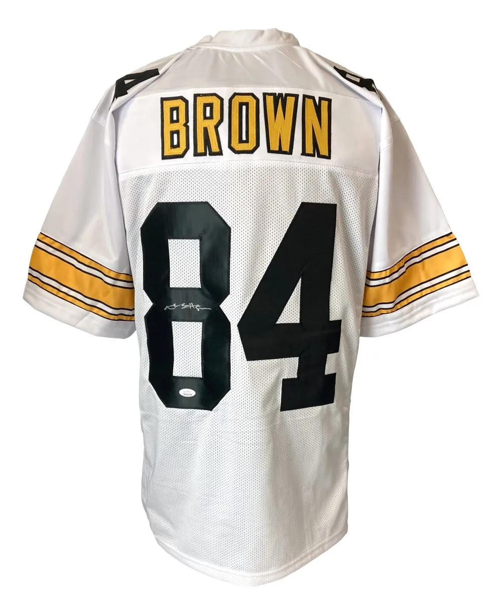 Antonio Brown Pittsburgh Signed White Football Jersey JSA