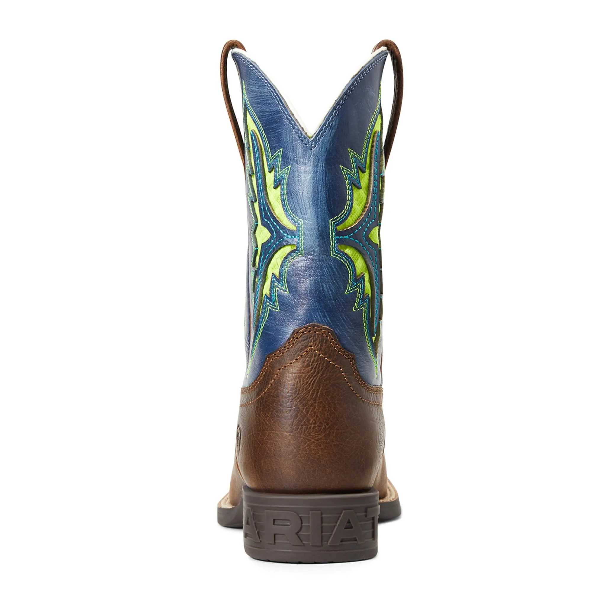 Ariat Youth Koel Venttek Western Boot, Rowdy Rust/Daring Indigo