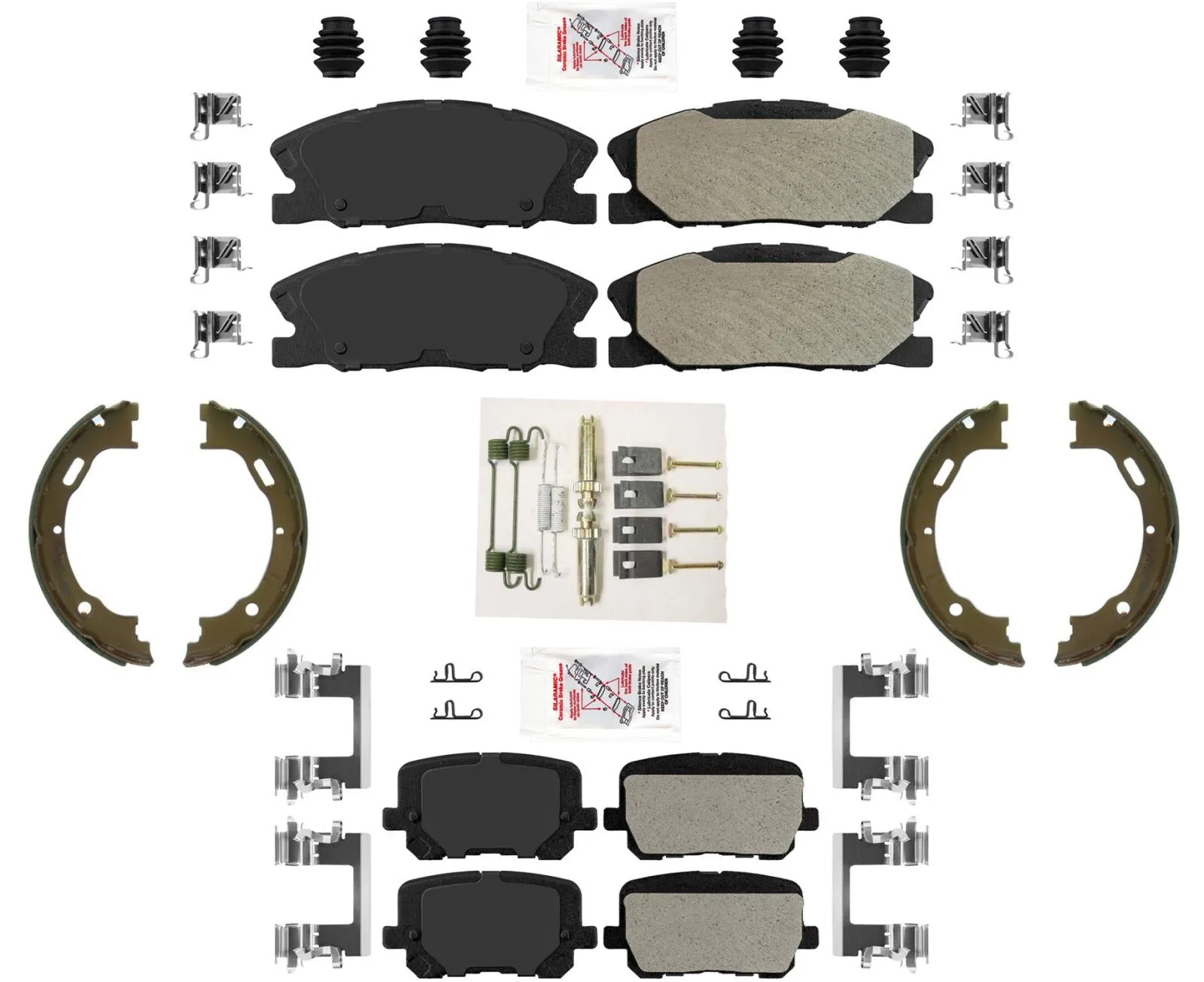 ASD Performance Disc Brake Pads Parking Shoes For Dodge Charger Pursuit 2014-22