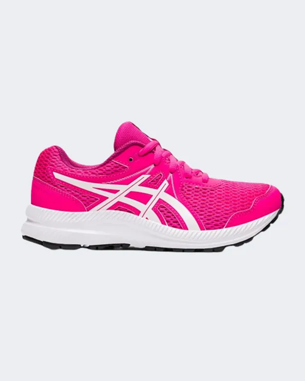 Asics Contend 7 Gs Gs-Girls Running Shoes Pink/White 1014A192-700