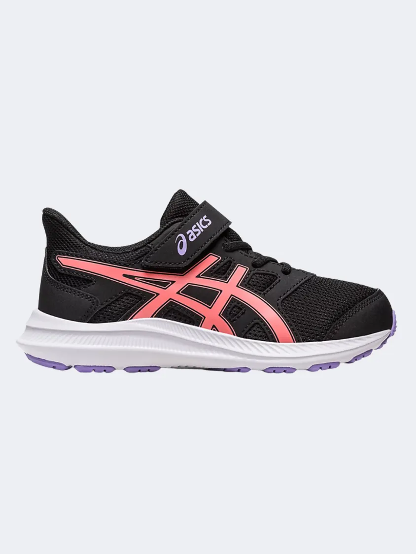 Asics Jolt 4 Ps-Girls Running Shoes Black/Papaya