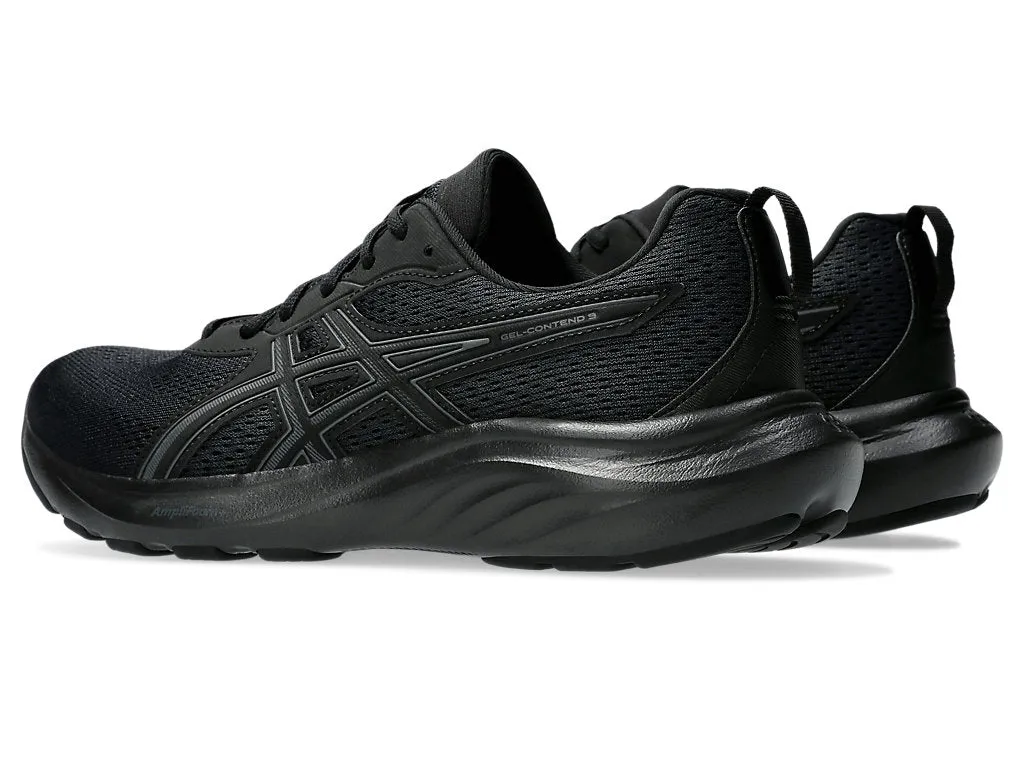 ASICS MEN'S GEL CONTEND 9 TRIPLE BLACK RUNNING SHOES