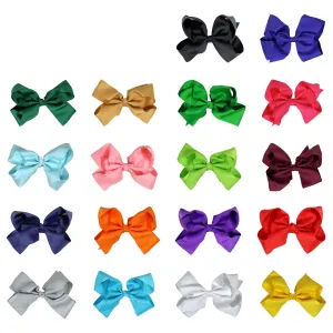 Assorted Classic Hair Bows - 10 Pack