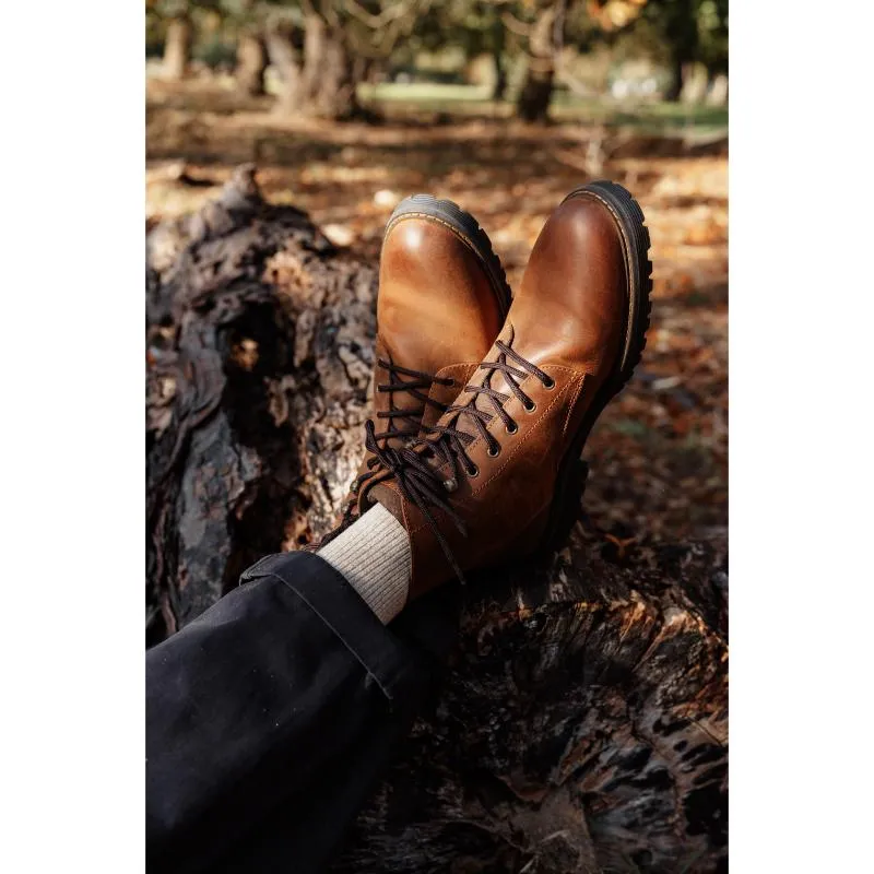 Barbour Harvey Mens Derby Boot - Teak