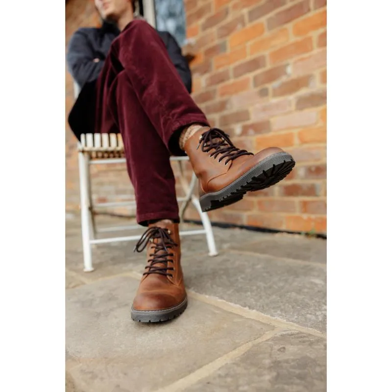 Barbour Harvey Mens Derby Boot - Teak