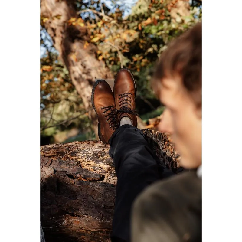 Barbour Harvey Mens Derby Boot - Teak