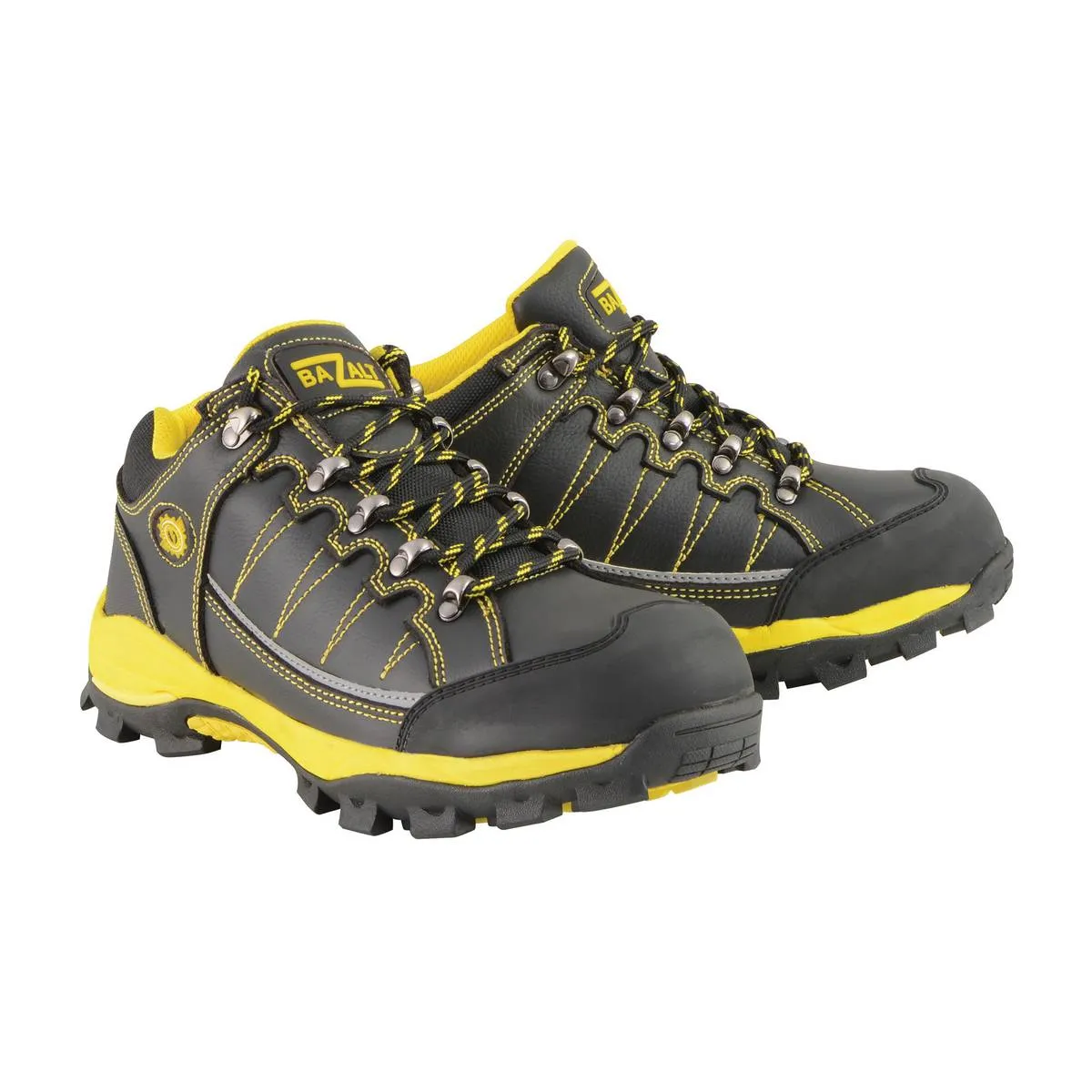 Bazalt MBM9120 Men's Black and Yellow Water and Frost Proof Leather