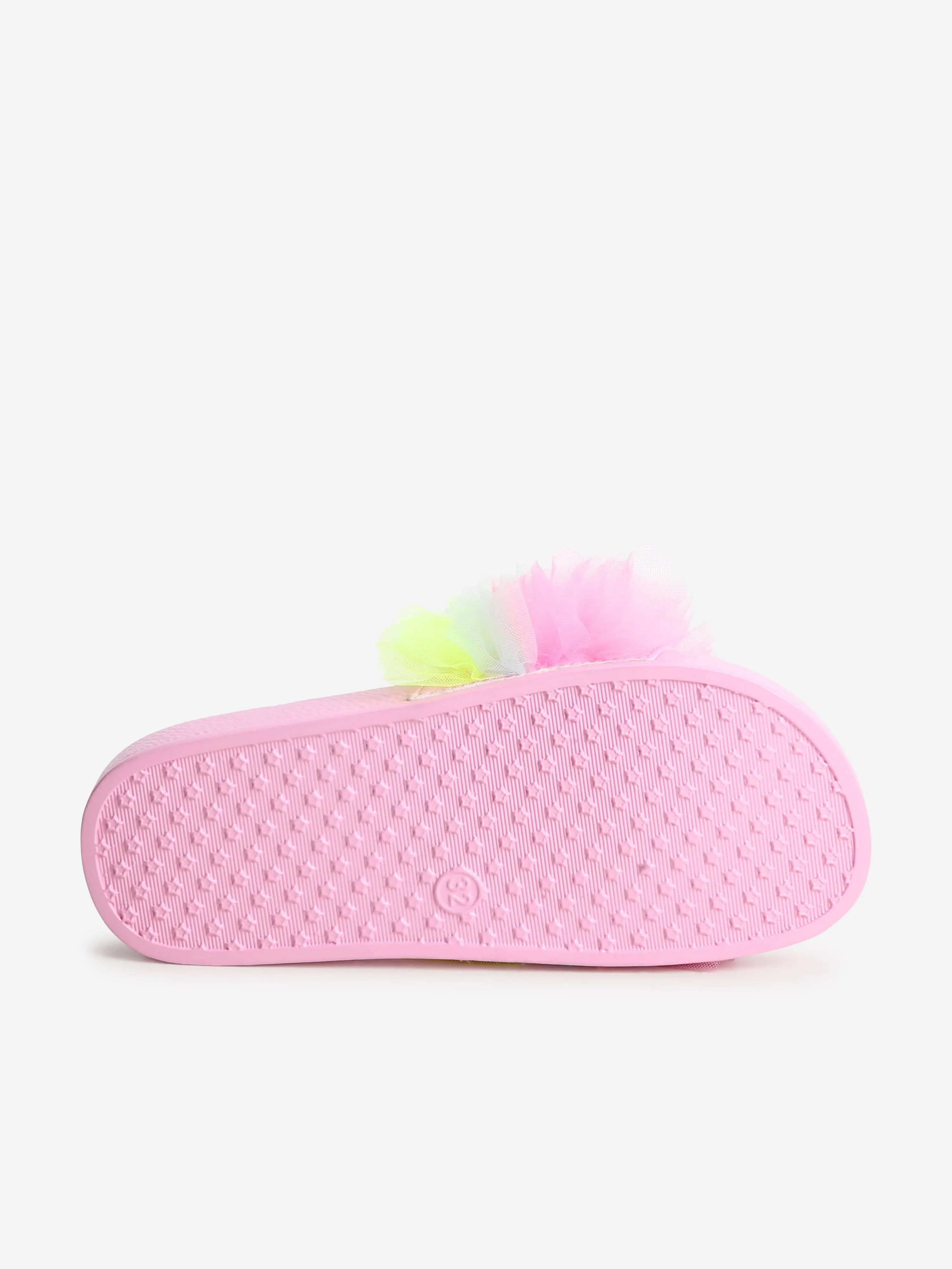 Billieblush Girls Frilly Tulle Sliders in Pink