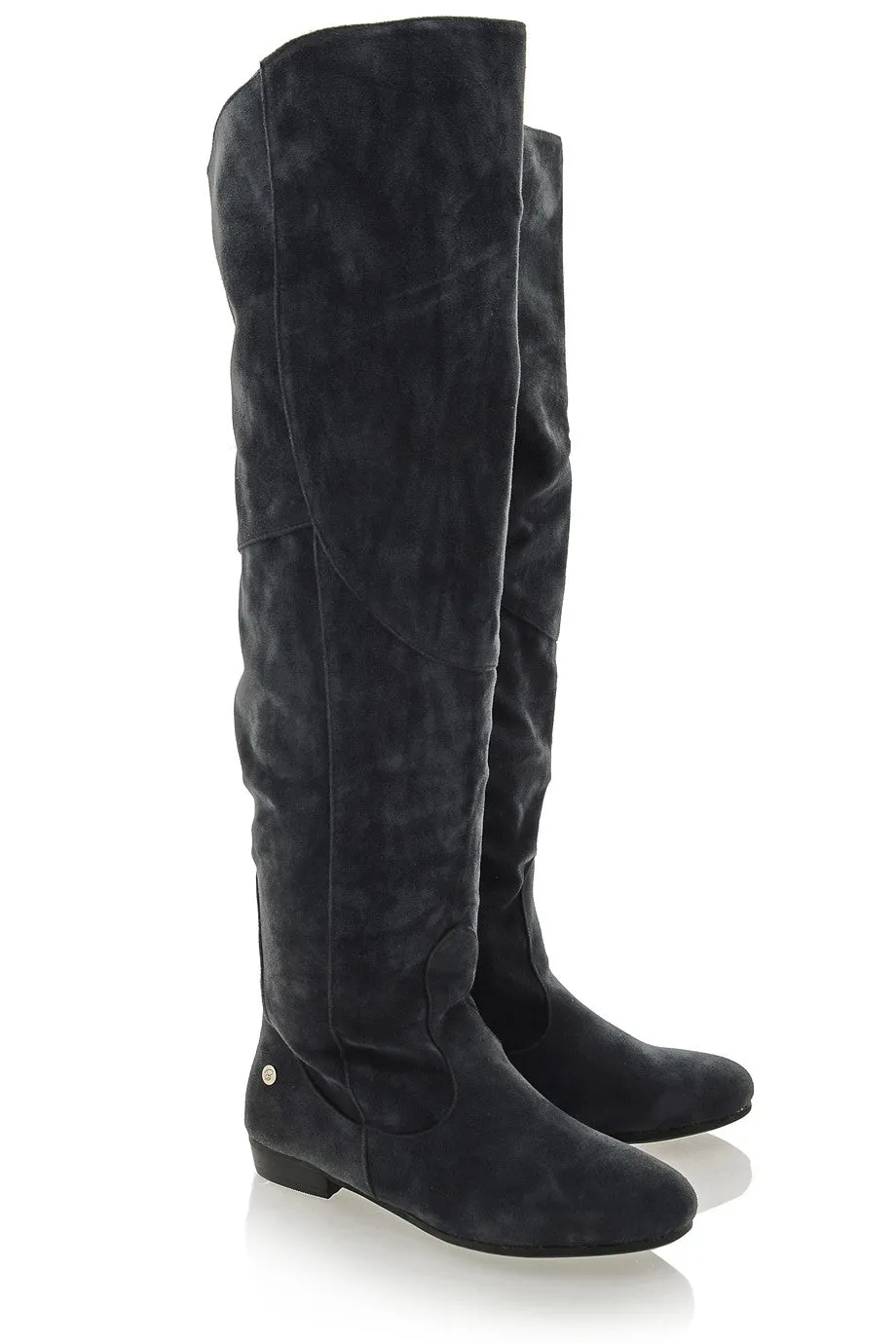 BLINK LANIE Dark Grey Thigh Boots