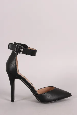 Breckelle Dorsay Ankle Cuff Pointy Toe Heel