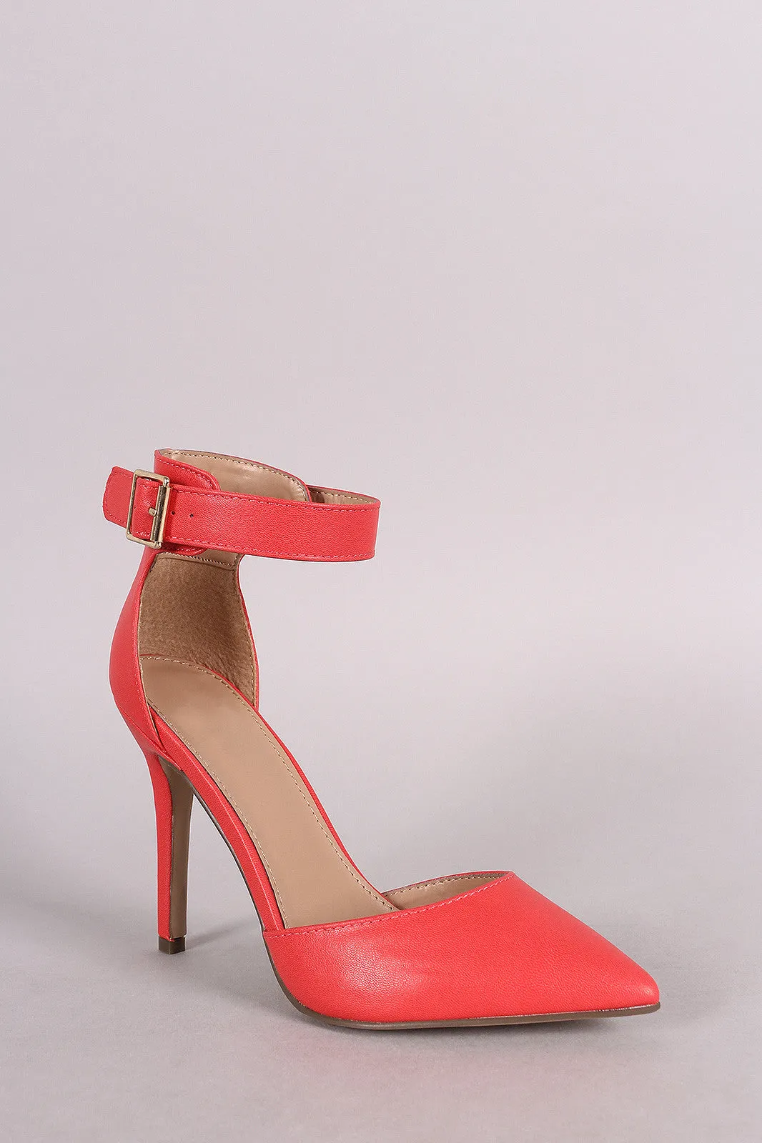 Breckelle Dorsay Ankle Cuff Pointy Toe Heel