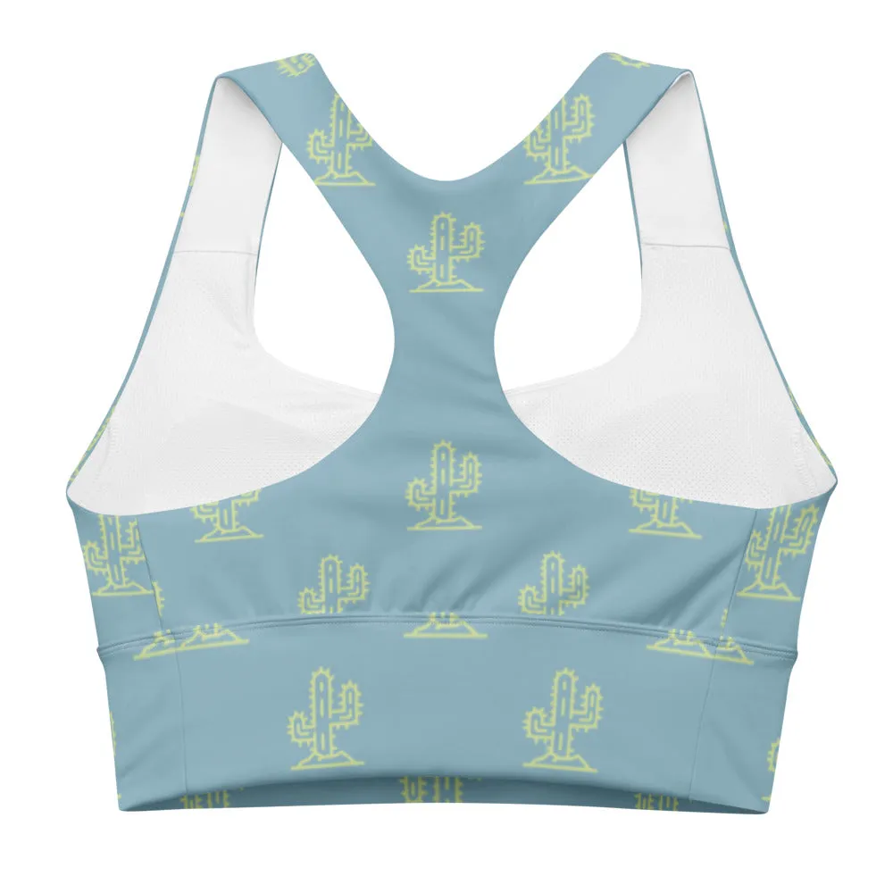 Cactus Cutie Longline sports bra