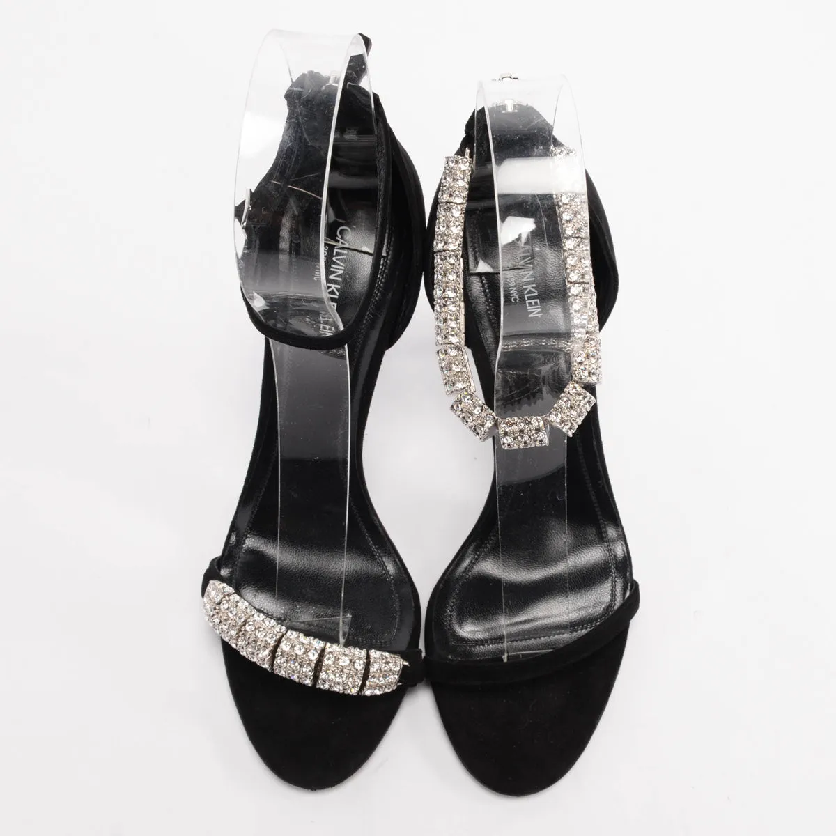 Calvin Klein 205W39NYC Black Suede Camelle Sandals 39.5