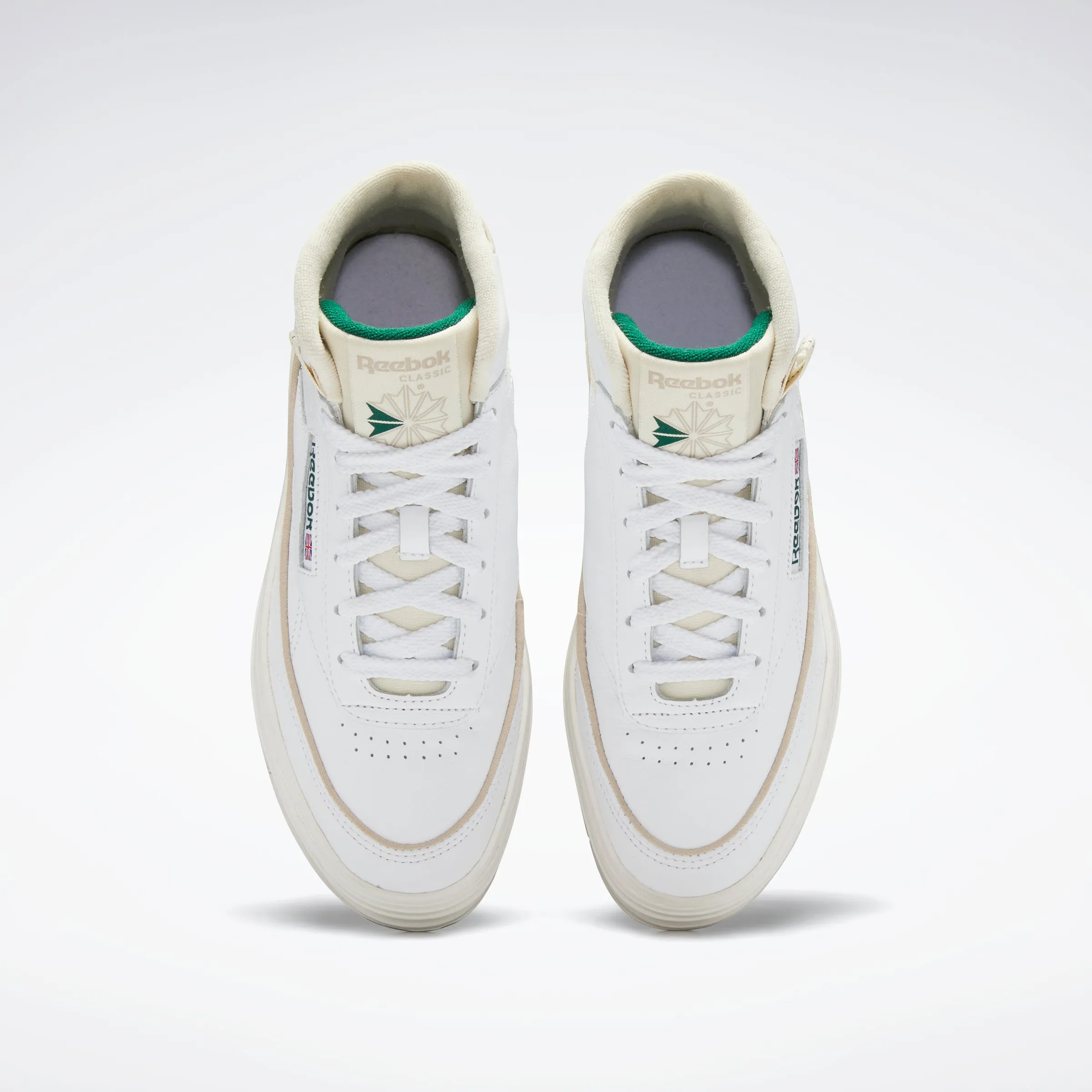 Club C Geo Mid Women's Shoes White/Chalk/Dark Green