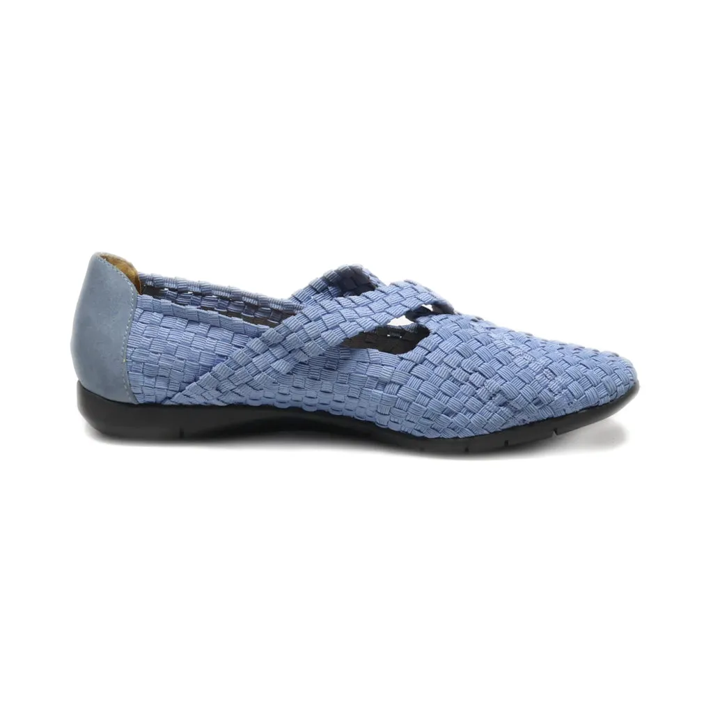 Comfortview Ballerinas Leather Blue Colour For Women