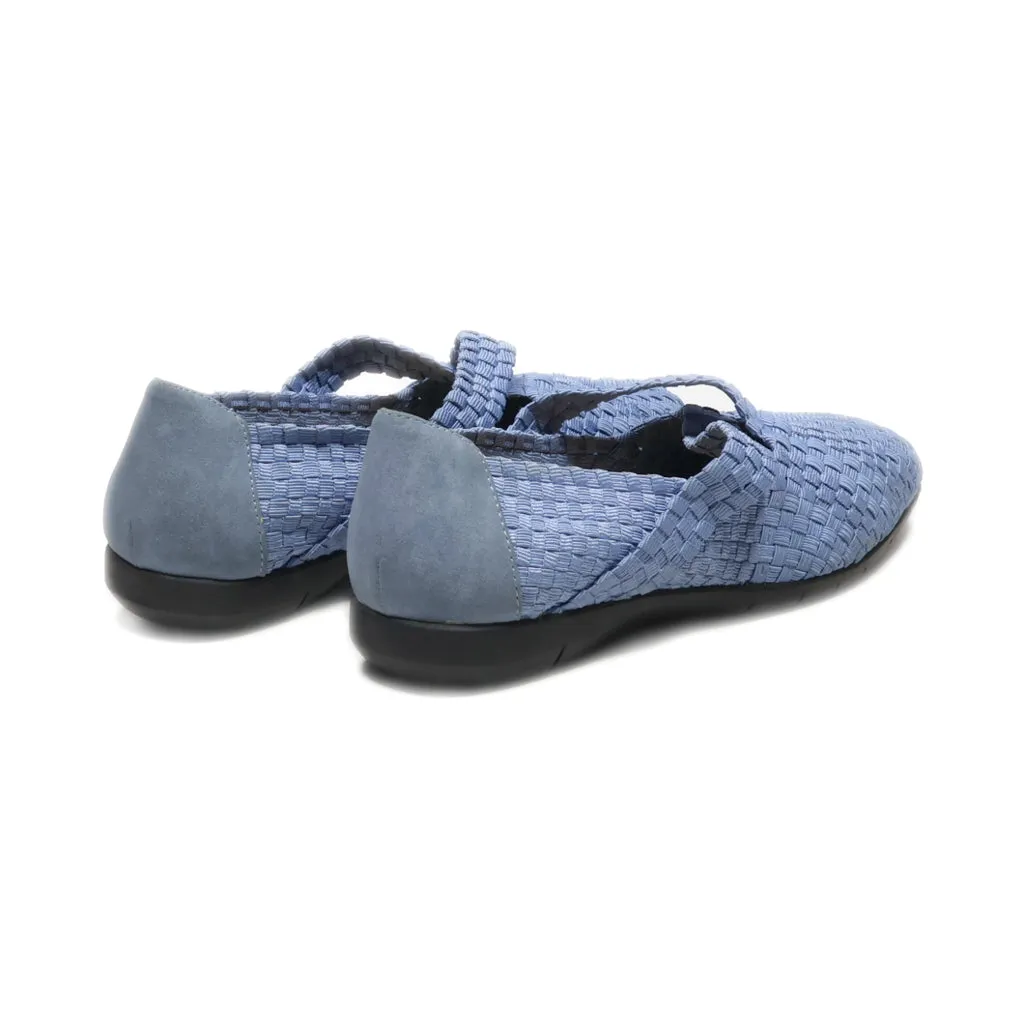 Comfortview Ballerinas Leather Blue Colour For Women