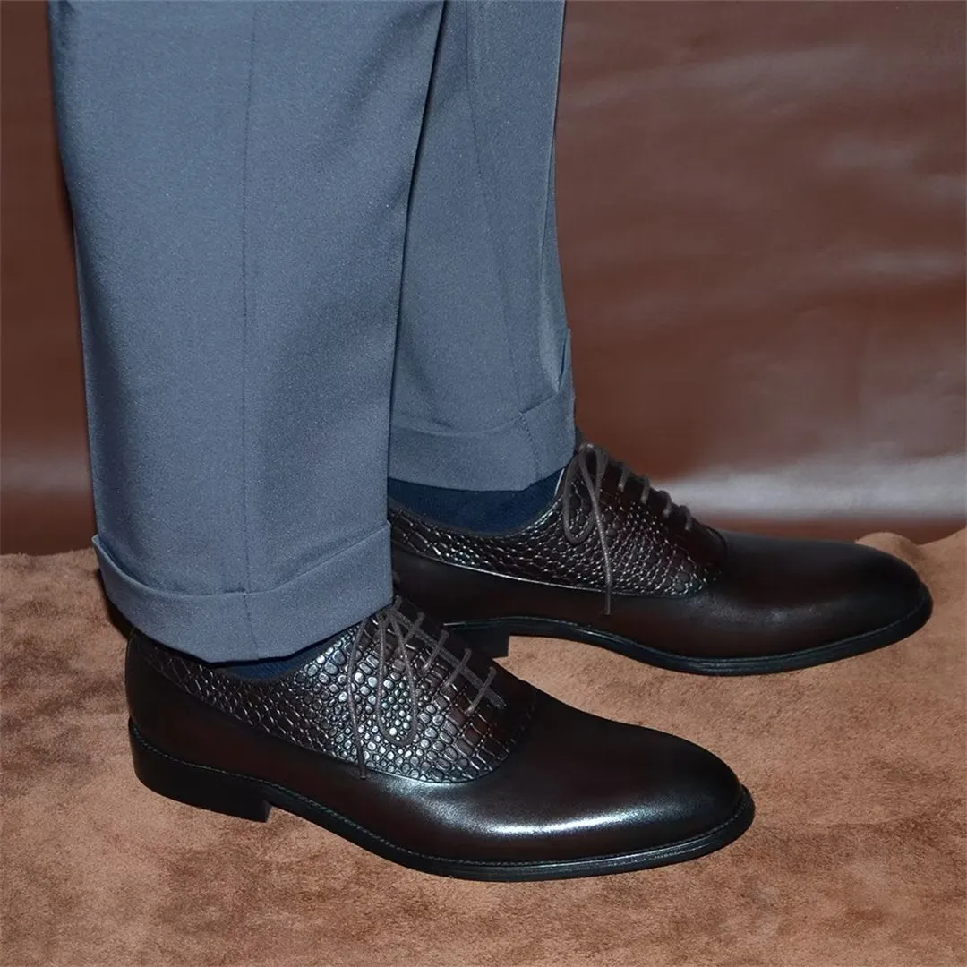 Contemporary Charm Lace-Up Dress Shoes