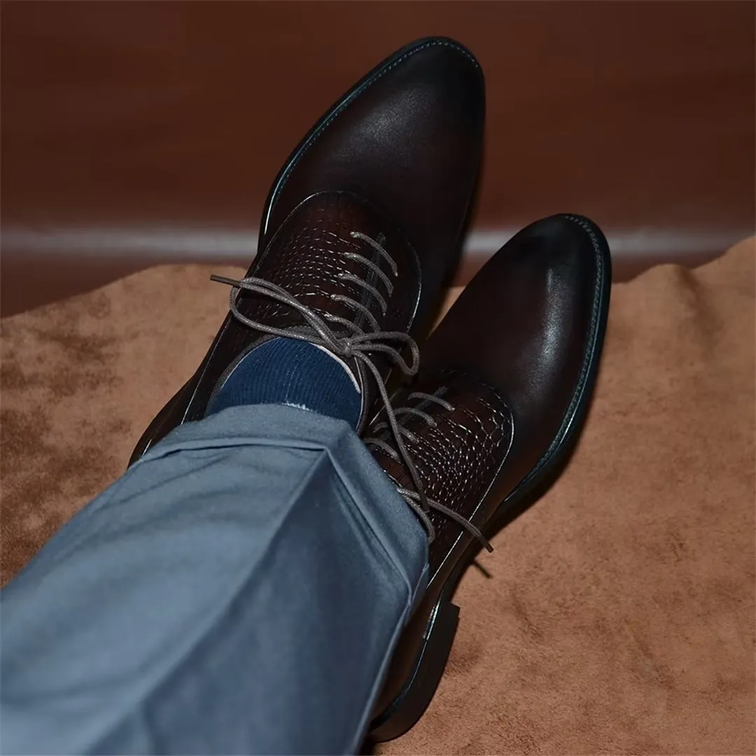 Contemporary Charm Lace-Up Dress Shoes