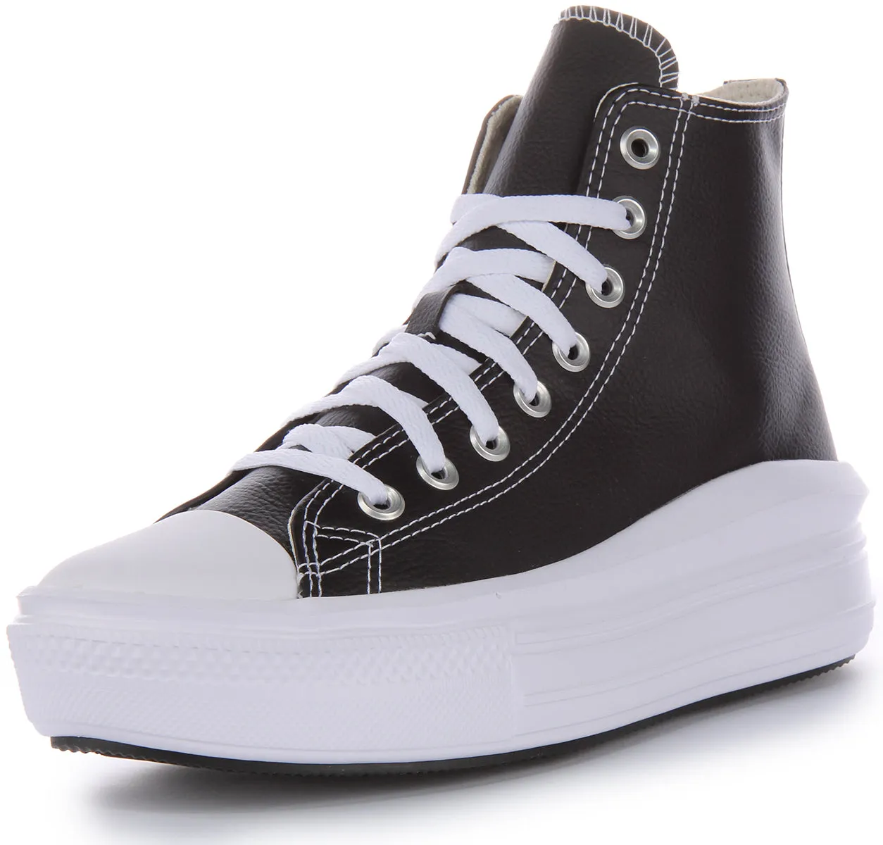 Converse All Star Move A04294C In Black White Leather