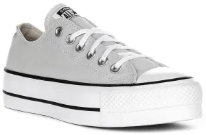 Converse All Star Ox Lift A11538C In Light Grey