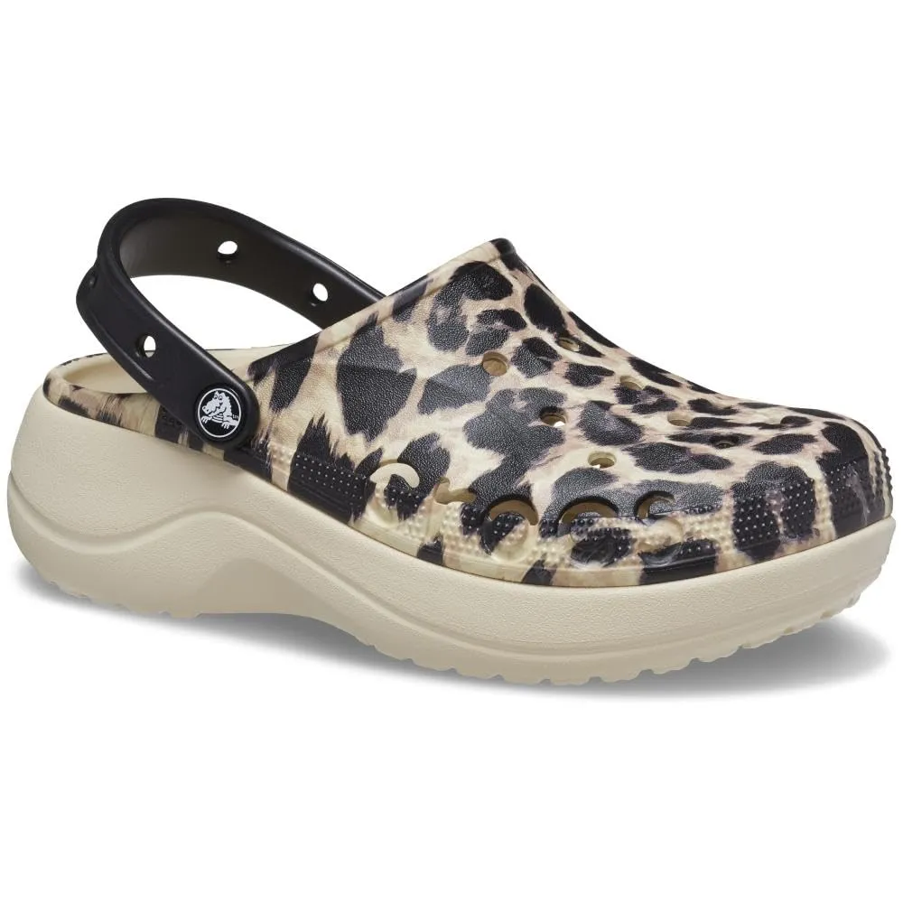 crocs Womens Baya Platform Printed Clog Leopard Clog - 3 UK (W5) (208712-90L)