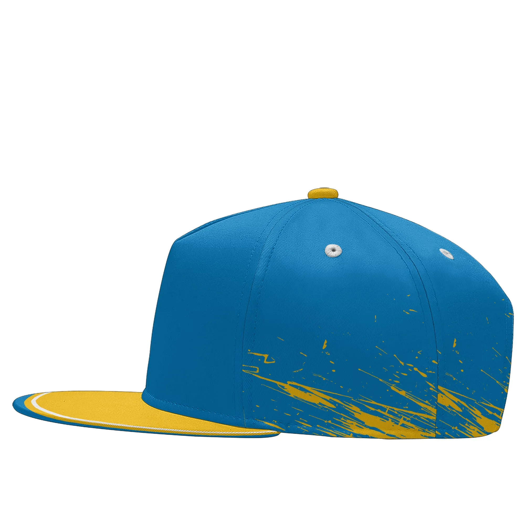 Custom Blue Yellow Los Angeles MaxSoul Shoes and Hat Combo Offer Personalized Combo ZH-D020264-22