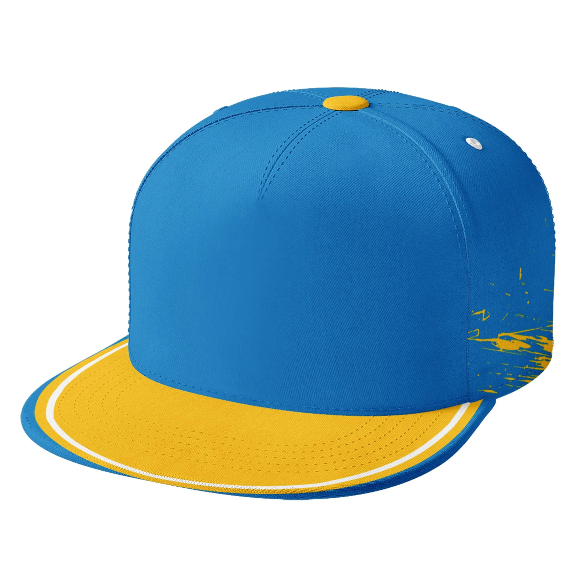 Custom Blue Yellow Los Angeles MaxSoul Shoes and Hat Combo Offer Personalized Combo ZH-D020264-22