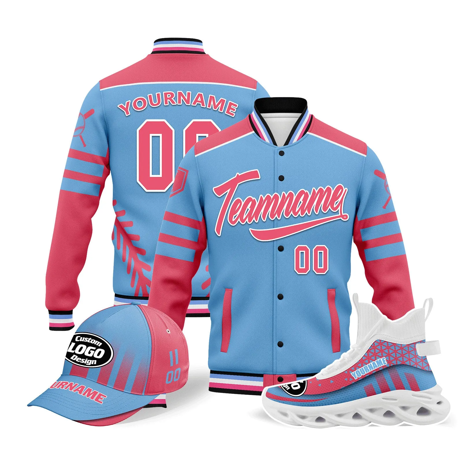 Custom Jacket MaxSoul Shoes and Hat Combo Offer Personalized Combo ZH-D023030-3