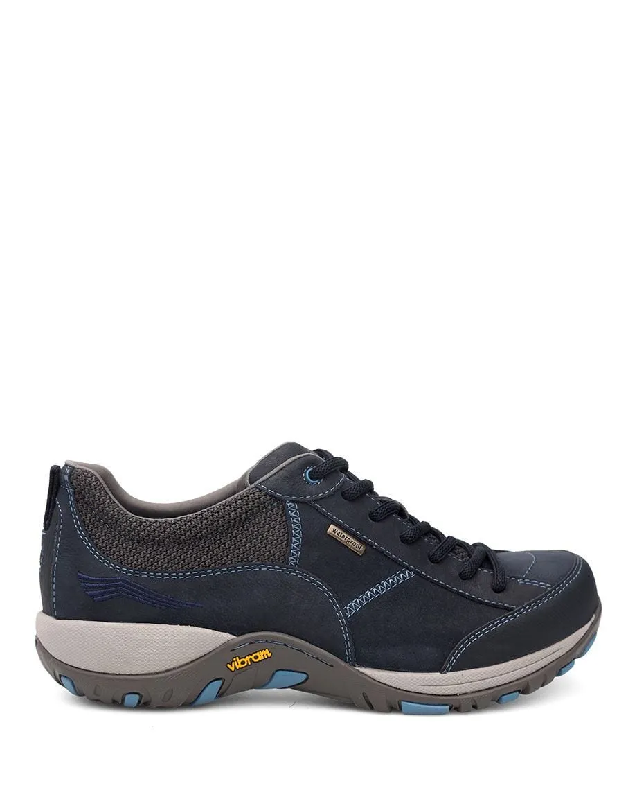 Dansko Women's Paisley Walking Shoes- Navy Milled Nubuck