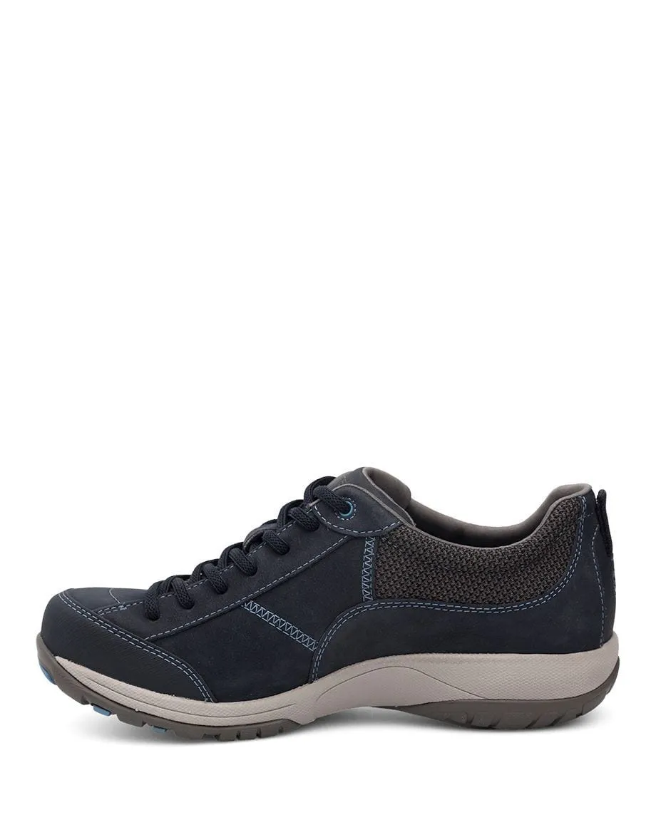 Dansko Women's Paisley Walking Shoes- Navy Milled Nubuck