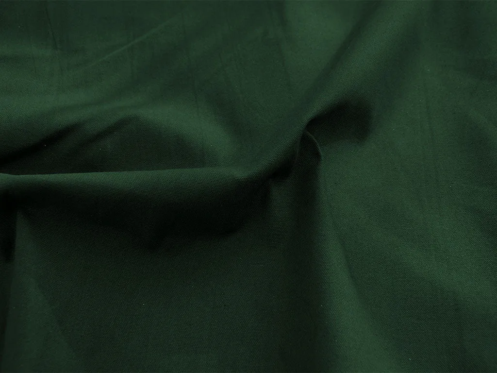 Dark Green Plain Heavy Cotton Canvas Fabric (Wholesale)