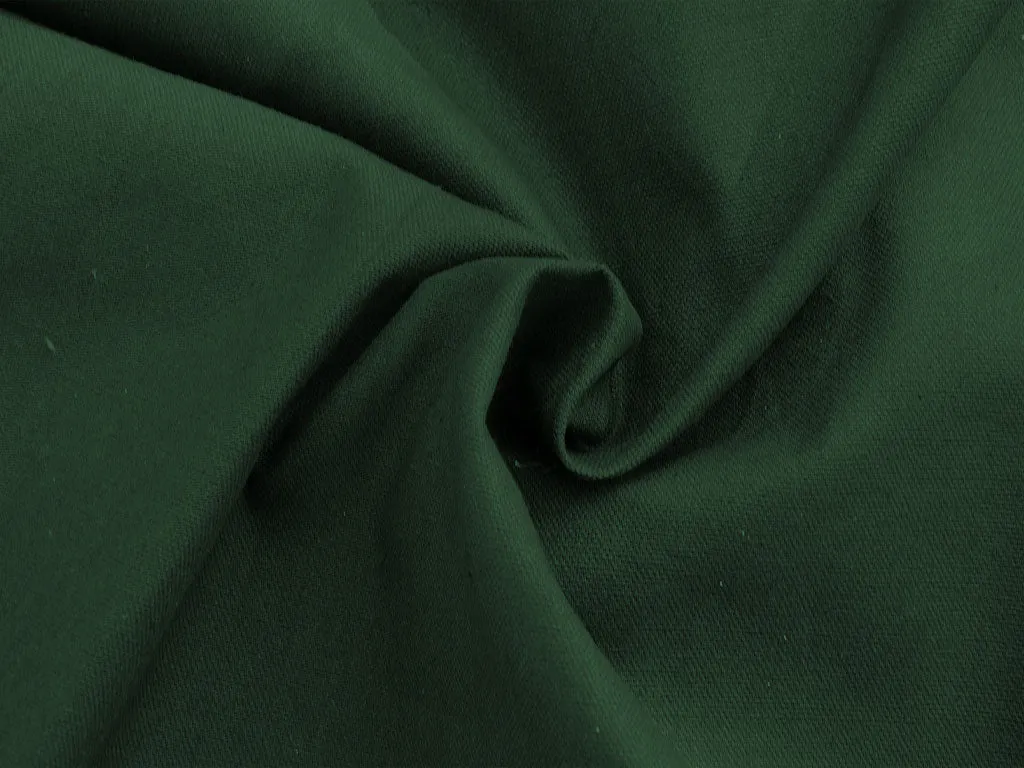 Dark Green Plain Heavy Cotton Canvas Fabric (Wholesale)