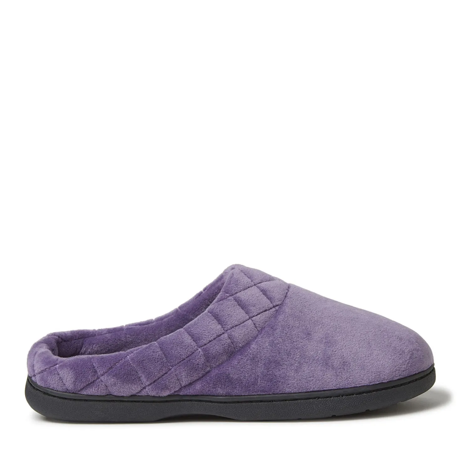 Dearfoams Women's Darcy Velour Clog With Quilted Cuff