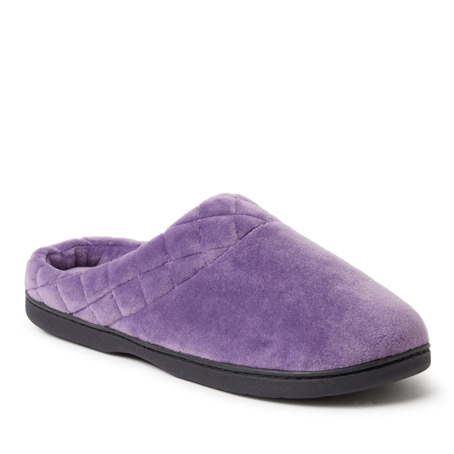 Dearfoams Women's Darcy Velour Clog With Quilted Cuff