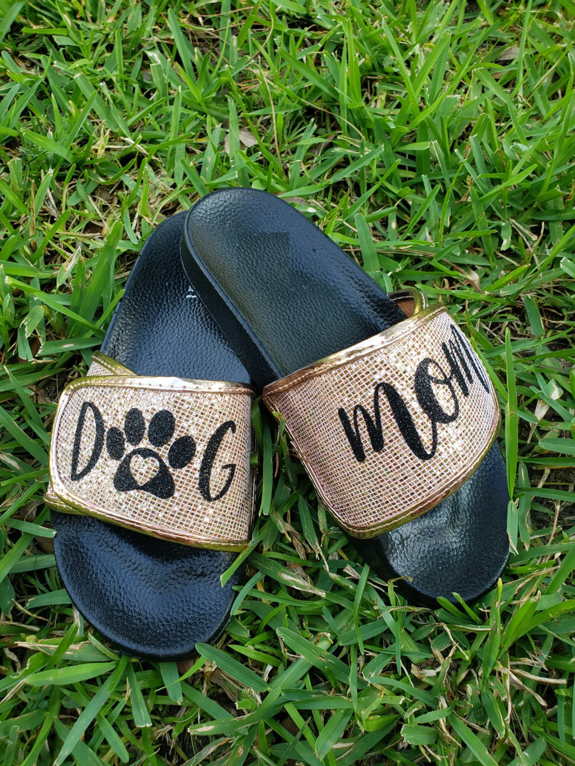 Dog mom slippers/ Women's slippers/ dog mom shoes