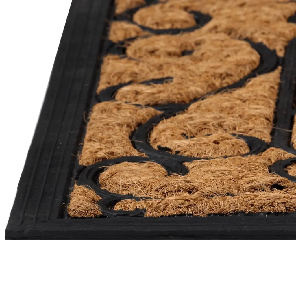 Door Mat Rectangular 45x75 cm Rubber and Coir