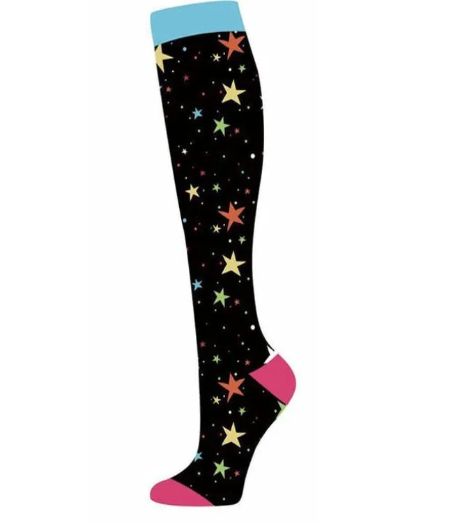 Elastic Multi-Colour Compression Socks