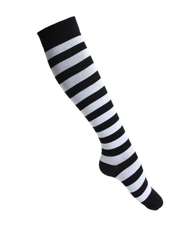 Elastic Multi-Colour Compression Socks