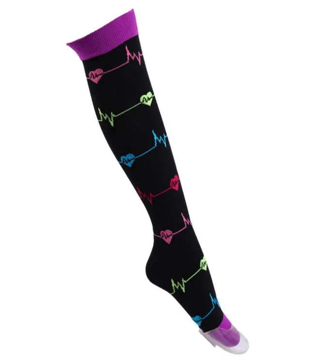 Elastic Multi-Colour Compression Socks